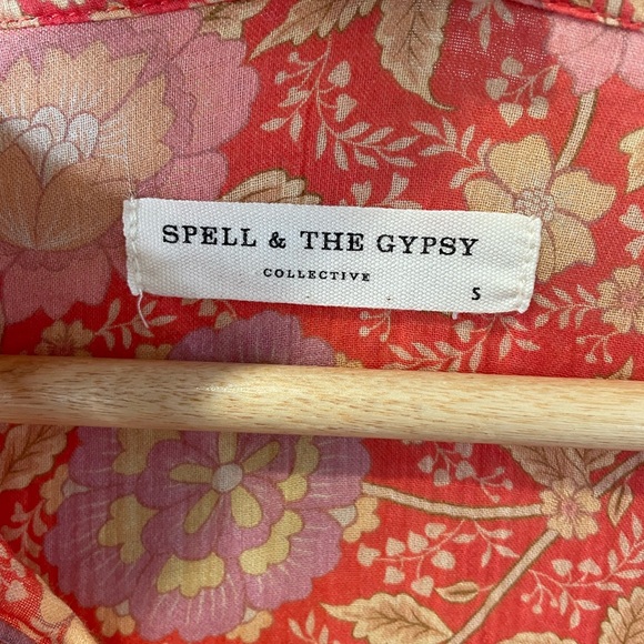 Spell: Love Story short sleeve boho dress. Size S (Aus 10) - Picture 3 of 7